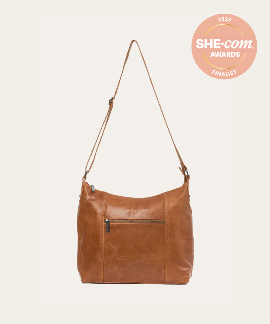 Camel Barcelona Bag - BARE Leather