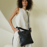 Black Bare Leather Betty Bag