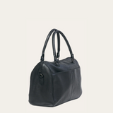 Black Bare Leather Brooklyn Bag