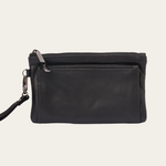 Black Bare Leather Mangrove Purse