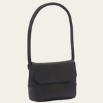 Black Patsy Bare Leather bag. Front