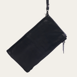 Black Bare Leather Saffi Wallet
