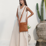 Camel Bare Leather Betty Bag