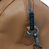 Camel Bare Leather Brooklyn Bag