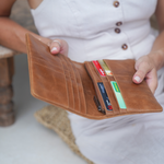 Camel Lenny Wallet - BARE Leather