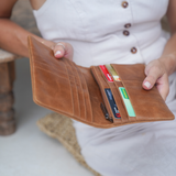 Camel Lenny Wallet - BARE Leather