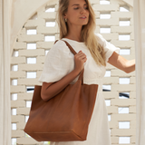 Camel London Tote - BARE Leather