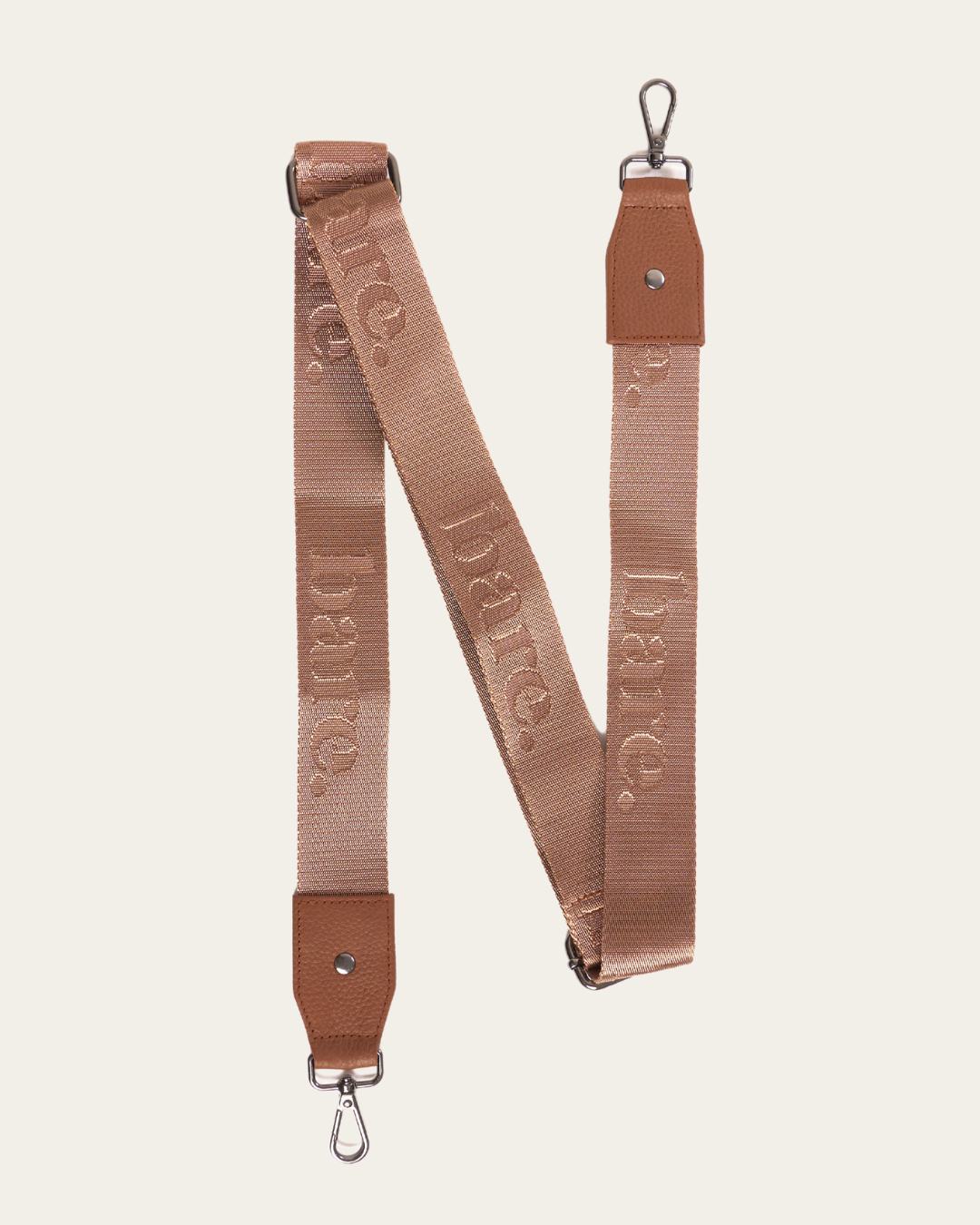 Camel Bare Leather Nylon Strap