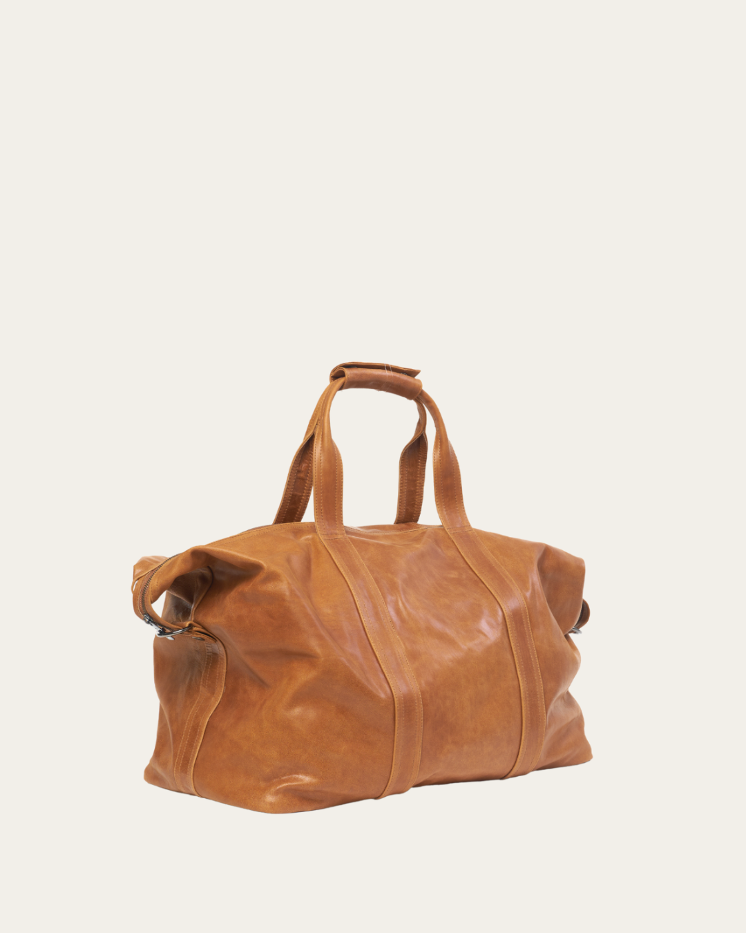 Camel Bare Travel Bag - BARE Leather