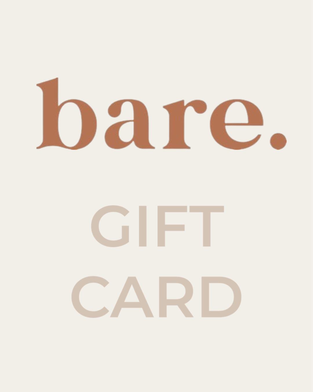 Gift Card - BARE Leather