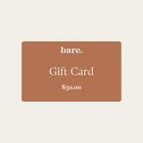 $50 Bare Leather Gift Card