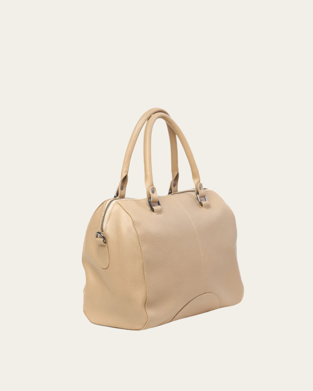 Stone Bare Leather Brooklyn Bag