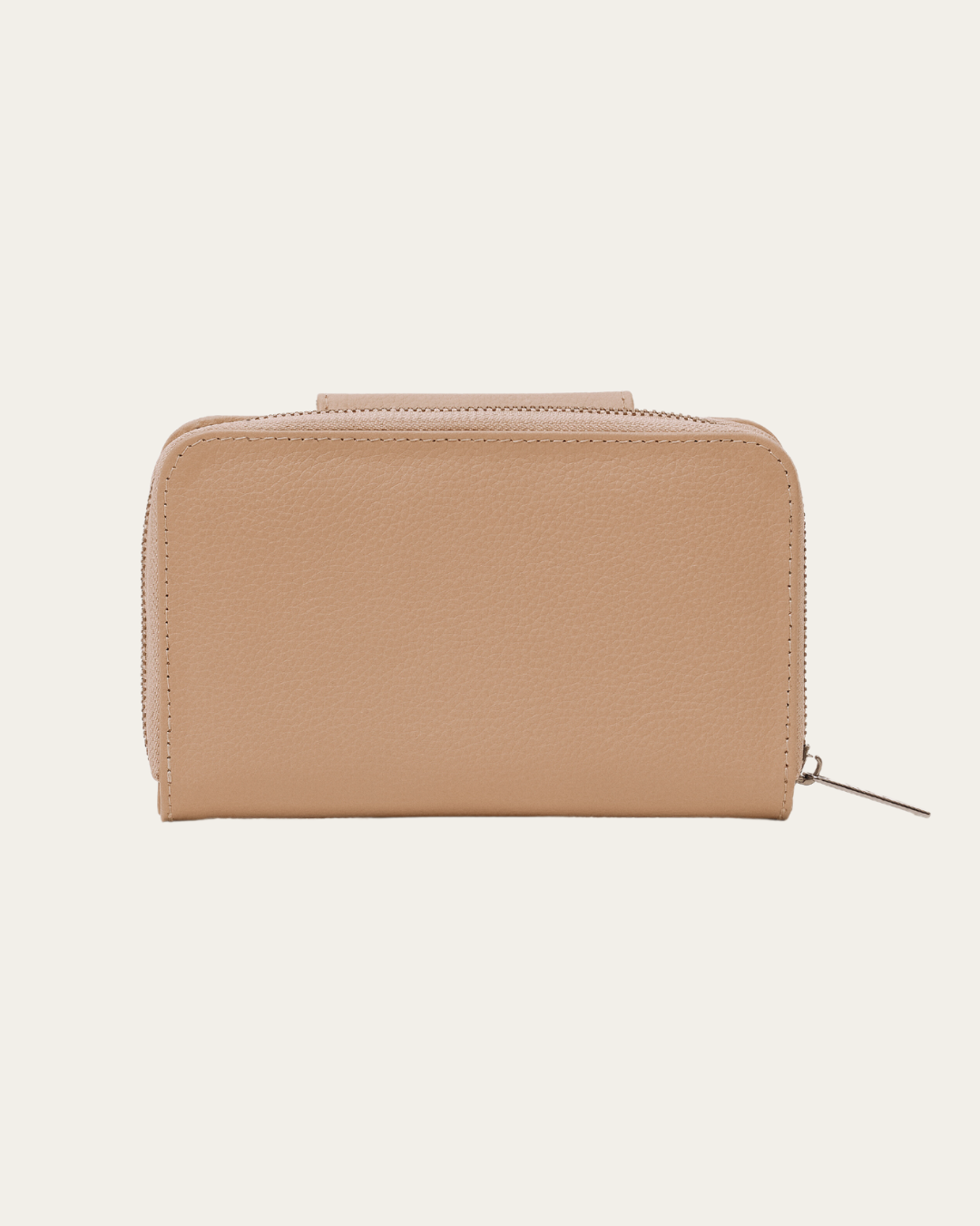 Stone Bare Leather Jorja Wallet . Back