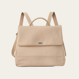 Stone Bare Leather Lottie Backpack. Front