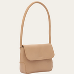 Stone Bare Leather Patsy Bag. Front.