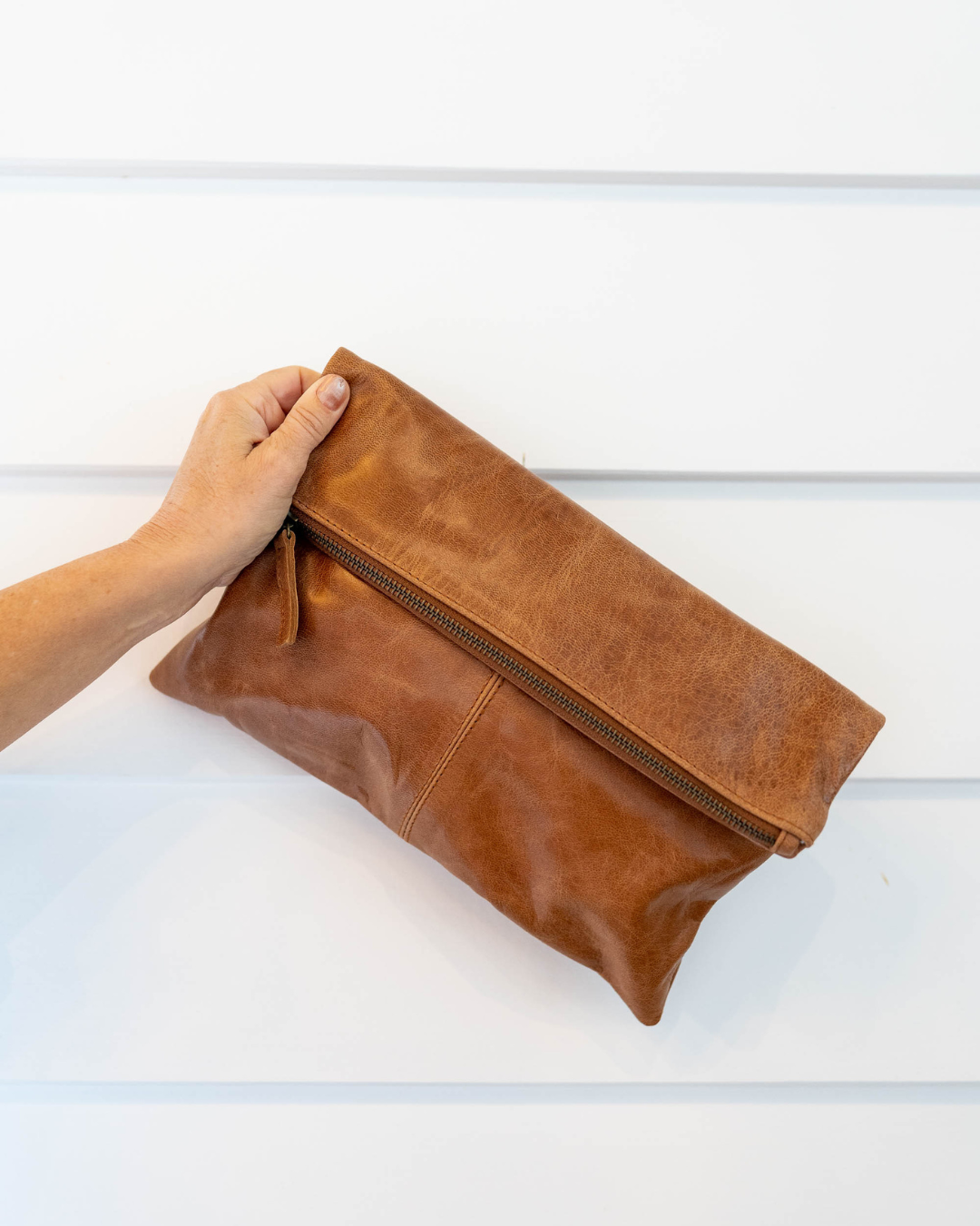Foldover Clutch - BARE Leather
