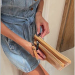Almond Bare Leather Mangrove Purse