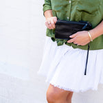 Black Bare Leather Saffi Wallet