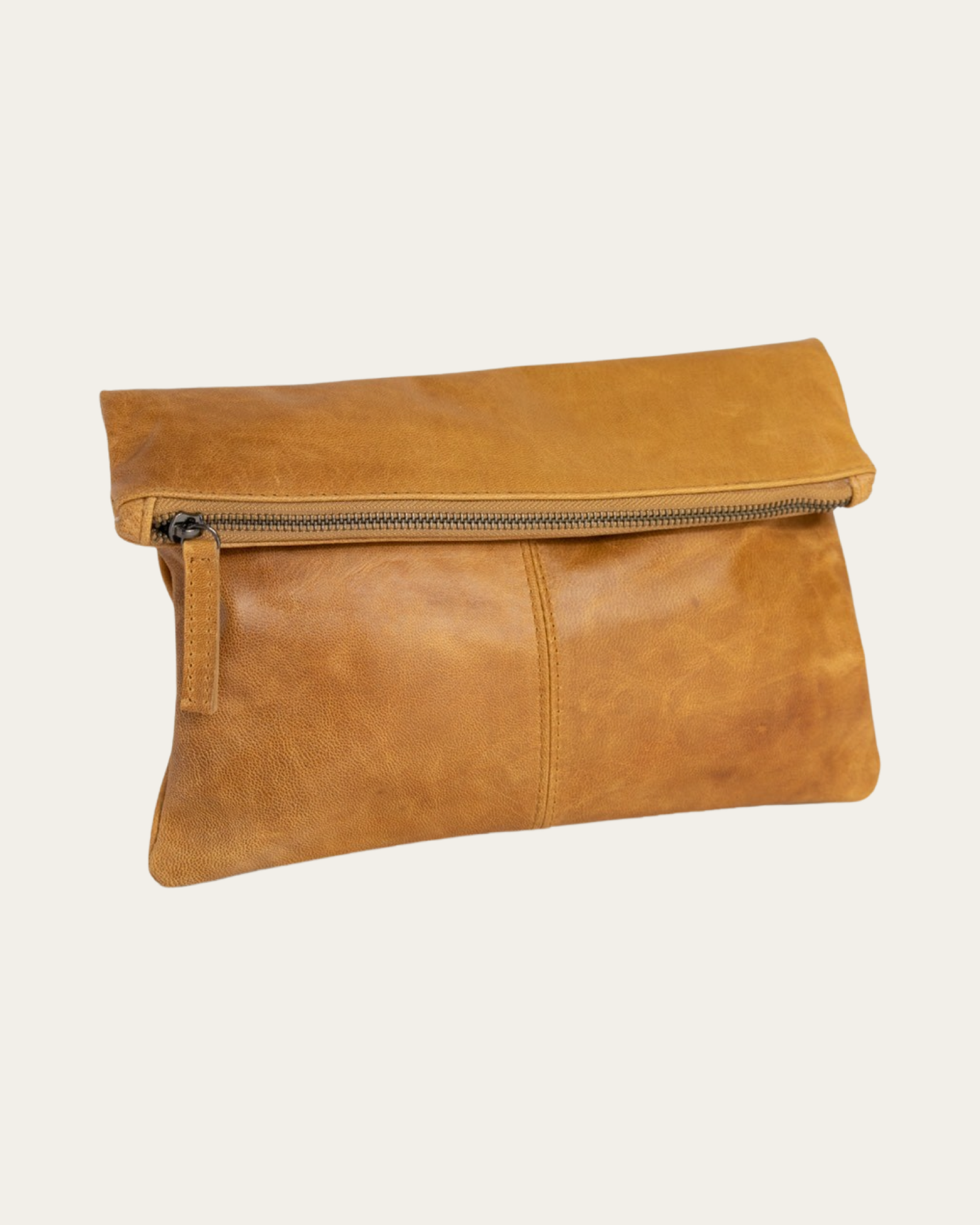 Fold over top clutch purse