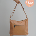 Almond Bare Leather Barcelona Bag