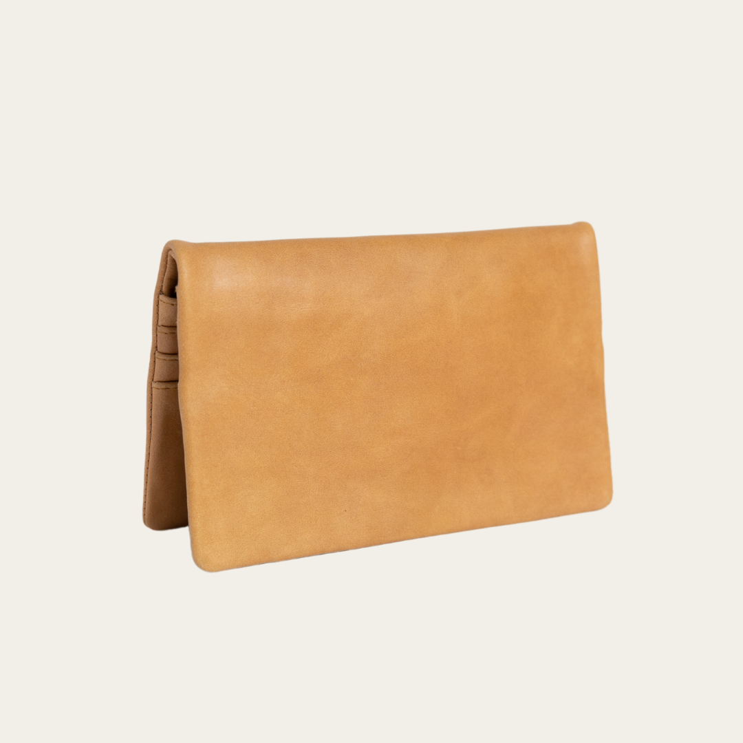 Almond Lenny Wallet - BARE Leather