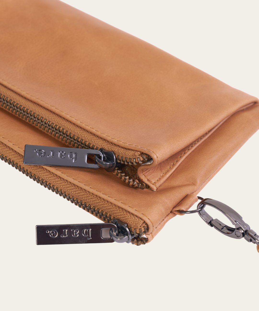 Almond Bare Leather Mangrove Purse