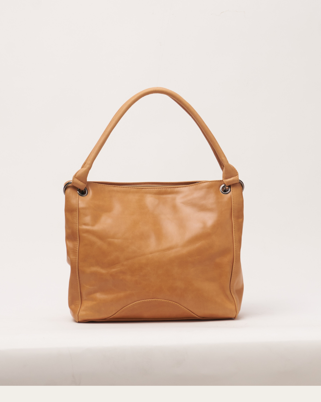 Almond Remy Bare Leather bag. Back