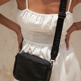 Black Bare Leather Esme Bag 