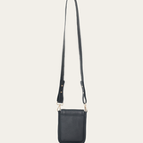 Black Bare Leather Hadley Bag. Back