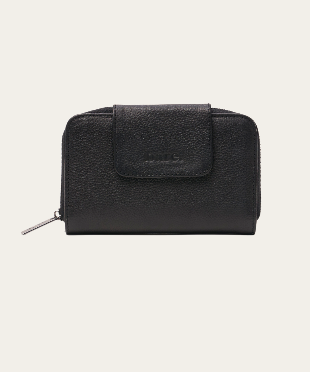 Black Bare Leather wallet Jorja Wallet 