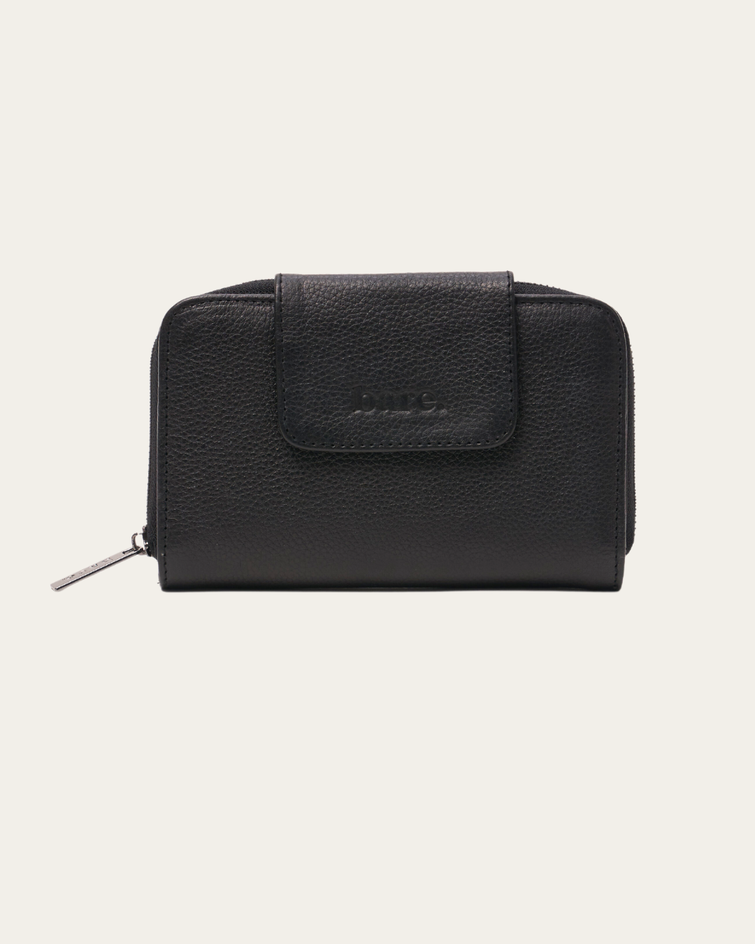Black Bare Leather wallet Jorja Wallet 