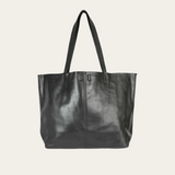 Black Bare Leather London Tote 