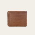 Camel Bare Leather Card wallet. Back