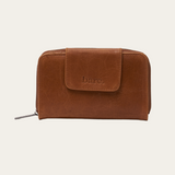 Camel Bare leather Jorja Wallet. Front