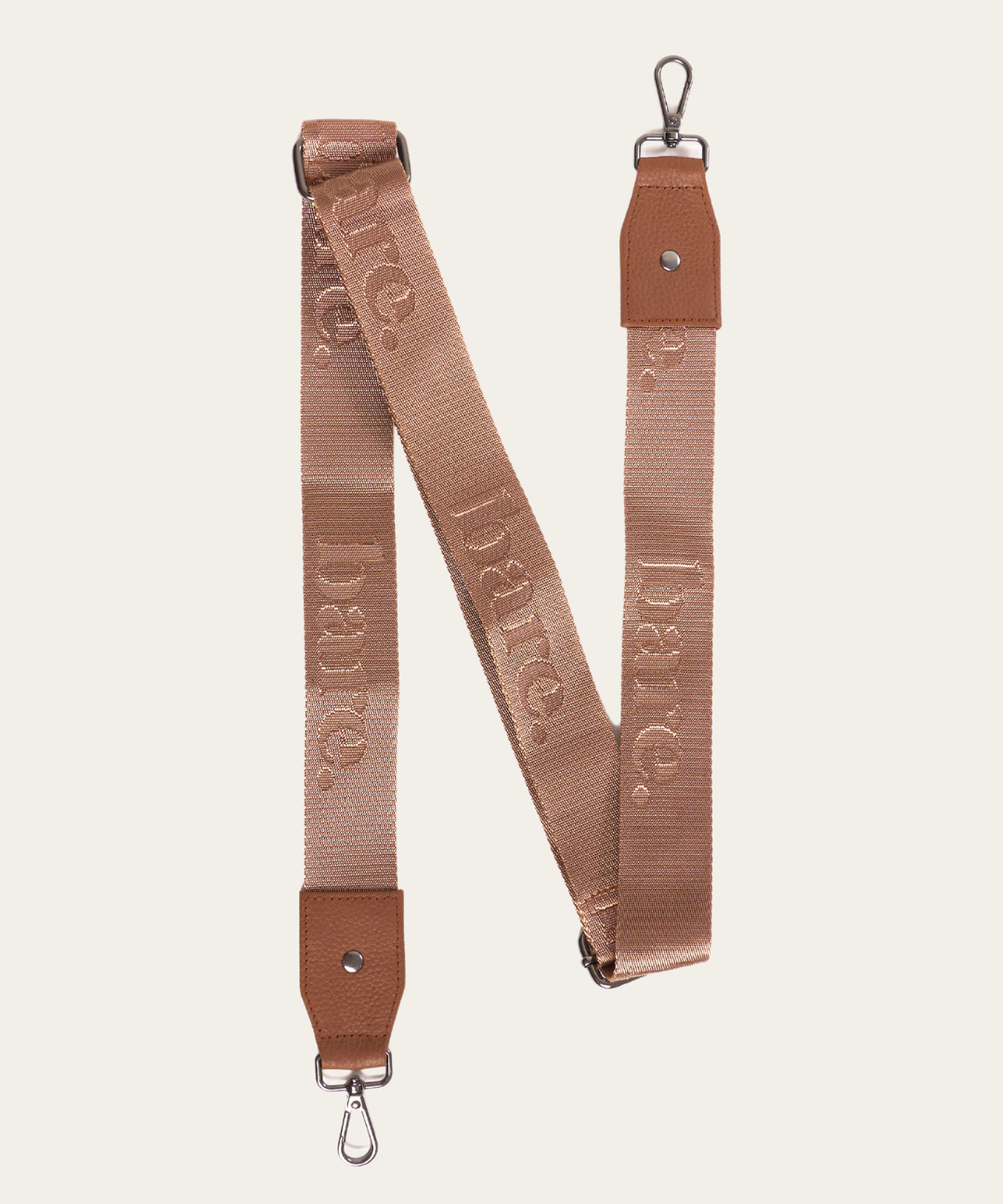 Camel Bare Leather Nylon Strap 