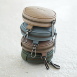Bare Leather Coin Pouch in four colourways - Mocha, Olive, Stone and Powder Blue
