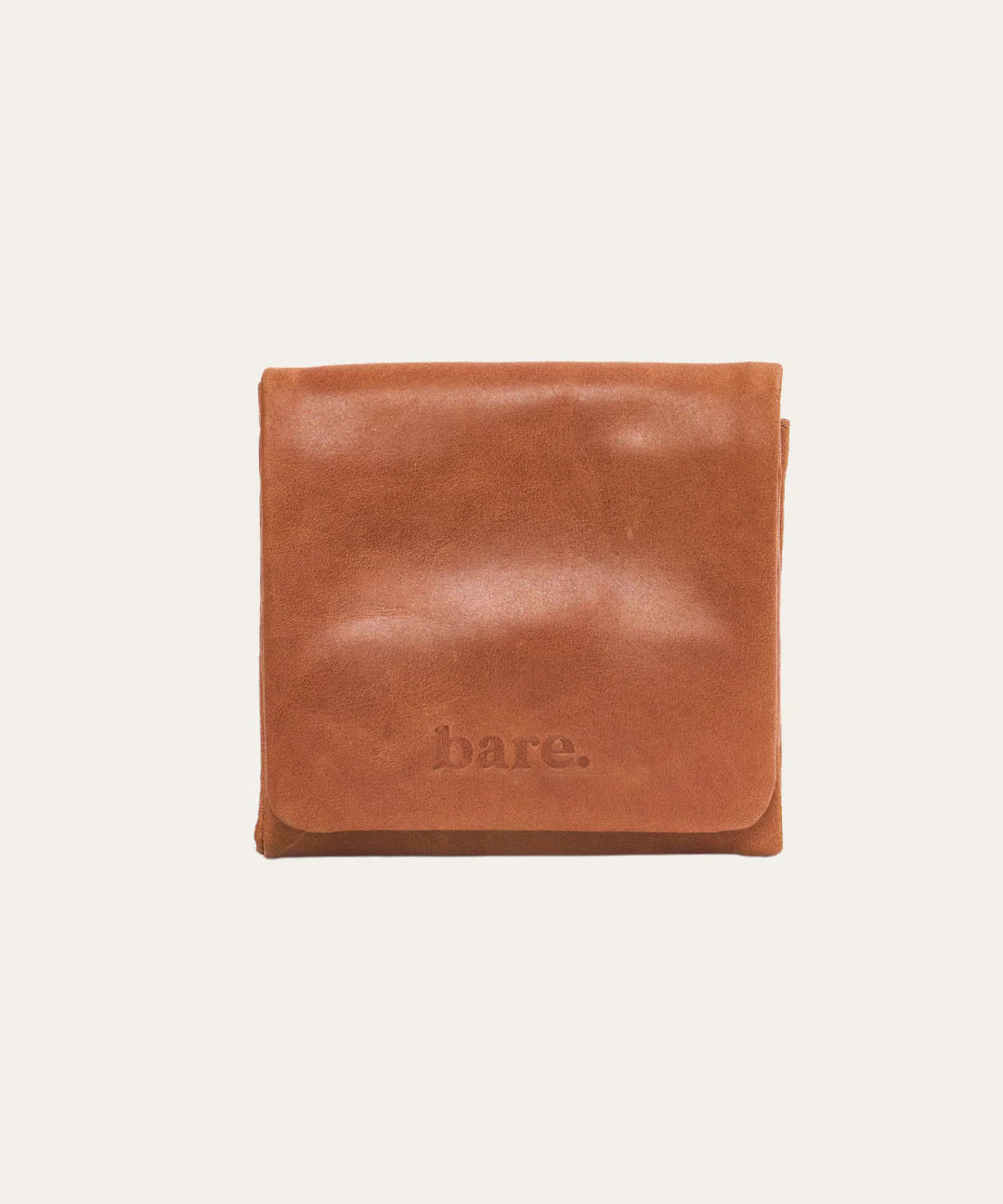 Camel Bare Leather Minnie Wallet
