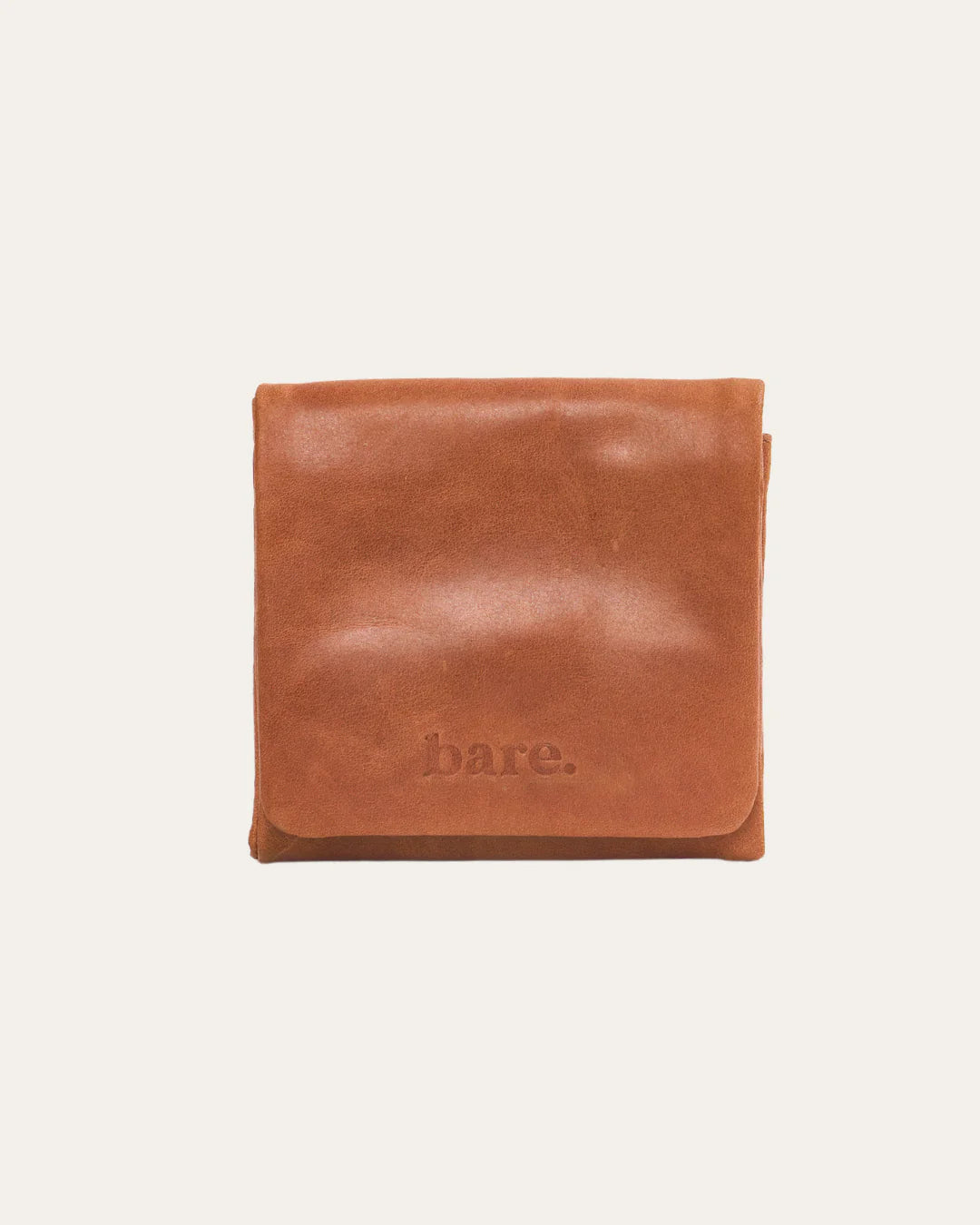 Camel Bare Leather Minnie Wallet