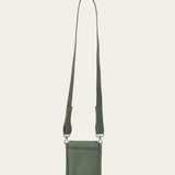 Olive Bare Leather Hadley bag. Back