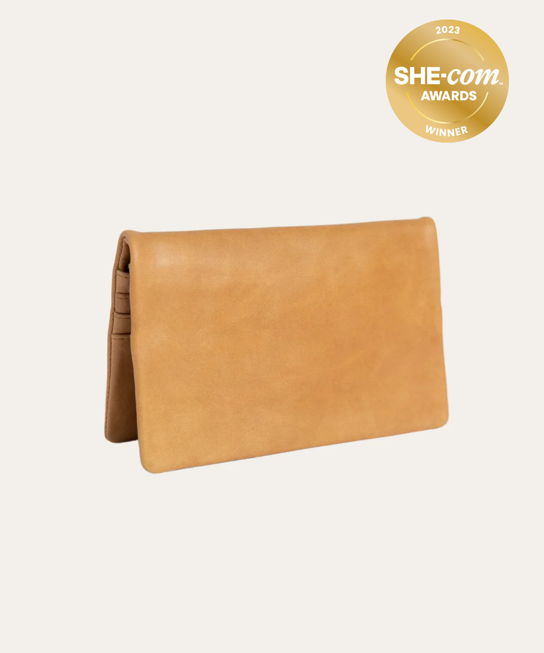 Almond Lenny Wallet - BARE Leather
