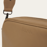 Stone Bare Leather Esme Bag showing the detail on the front