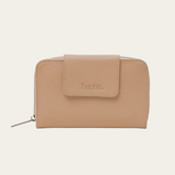 Stone Bare leather Jorja Wallet . Front