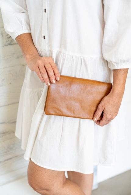 Camel Lenny Wallet -BARE Leather